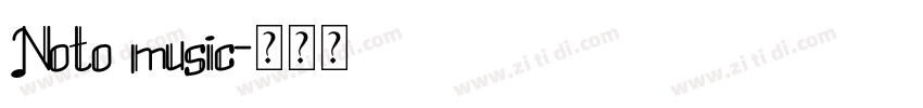 Noto music字体转换